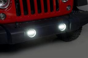 img 1 attached to 🚙 Putco 12001 Wrangler JK Luminix LED Fog Lamps - High Power, H16 Harness, 1 Pair (Plastic Bumper) - Unbeatable Illumination for Jeep Wrangler JK