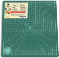 🔳 calibre art rotating self healing cutting mat: ideal for quilting & art projects, 14x14 size (with 13" grid) logo