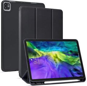 img 4 attached to Arae iPad Pro 11 2020 Case | iPad Pro 11 2018 Case – Auto Wake/Sleep | Stand Cover, Black