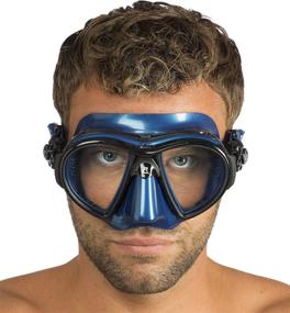 img 2 attached to 🤿 Cressi Premium Low Volume Scuba Diving Mask for Adults - Crystal Silicone, Air: Made in Italy