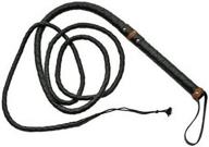 🔪 szco supplies 9-feet handmade leather bull whip in black - durable and stylish (891805-9) logo