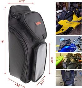 img 3 attached to Универсальная магнитная сумка на бак мотоцикла - Dracarys Oxford Saddle Bag для Honda Yamaha Suzuki Kawasaki Harley