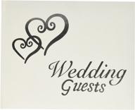 darice vl0016 wedding guest book with silver hearts - enhanced seo logo