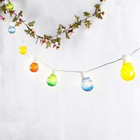 img 1 attached to 🌸 2 Meter 20 LED Flower Leaf Garland with Timer, Battery Operated Silver LED Fairy String Lights - Ideal for Wedding Decoration, Party, and Events