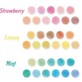 img 2 attached to YUBBAEX Fruits Candy 9/16 Inch Dot Washi Tape Set - 3 Rolls of Round Stickers with 300 Dots for Bullet Journal, Planner, and Scrapbooking - Summer Fruit Theme