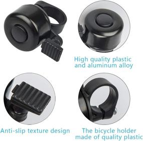 img 3 attached to 🚲 findTop Set of 4: Bike Bell, Strap-On Front & Rear Bike Light – Aluminum Alloy Mini Bicycle Ring Bell (2 Pack) – 3 Light Modes – Water Resistant Bicycle Light (2 Pack, Red & White)