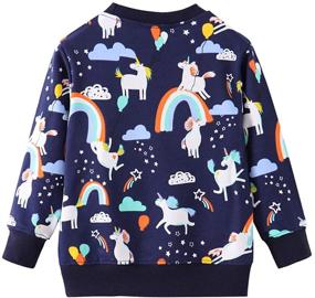 img 2 attached to EULLA Boys' Elephant 🐘 Pullover Sweatshirts - Toddler Clothing