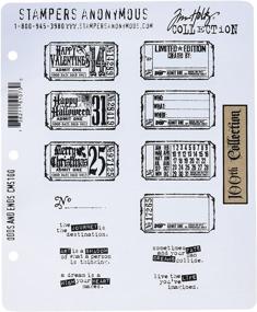 img 2 attached to 🖌️ Tim Holtz Odds and Ends Large Cling Rubber Stamp Set by Stampers Anonymous