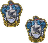 odsp compatible ravenclaw house hogwarts crest logo patch - hook and loop backing, embroidered decoration appliques for tactical military morale, emblem badges, sign logo