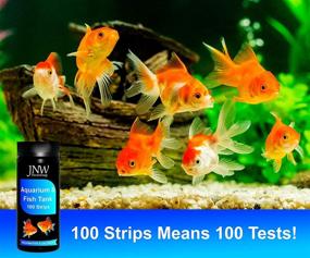 img 1 attached to 🐠 JNW Direct 9 in 1 Aquarium Test Strips for Fish Tank - 100 Strip Pack | Accurate Freshwater and Saltwater Water Testing | Test Hardness, Carbonate, Nitrate, Nitrite, pH & More