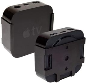 img 4 attached to 📺 HIDEit Mounts ATV4K Apple TV Mount - Black Steel, Compatible with Apple TV HD, Apple TV 4K 1st & 2nd Gen, Apple TV 4th Gen