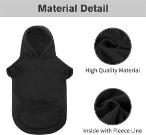 img 2 attached to 🐶 BINGPET BA1002-1 Printed Security Patterns Pet Hoodie for Dogs