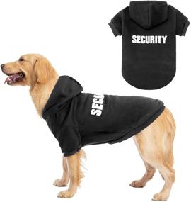 img 4 attached to 🐶 BINGPET BA1002-1 Printed Security Patterns Pet Hoodie for Dogs