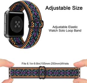 img 3 attached to Adjustable Stretchy Compatible Elastic IWatch Cell Phones & Accessories