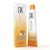 gkhair global keratin professional hair color cream tube: nourishing, cleansing colors for styling, high performance & long lasting semi-permanent logo