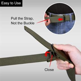 img 2 attached to JASGOOD Breathable Military Tactical Plastic Men's Accessories in Belts