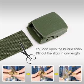 img 1 attached to JASGOOD Breathable Military Tactical Plastic Men's Accessories in Belts