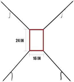 img 1 attached to Повысьте точность бросков с помощью настраиваемой мишени "Kapler" в зоне забастовок: идеально подходит для тренировок, бросков и тренировки в бейсболе и софтболе.