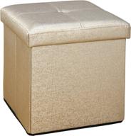 simplify f 0646 met gold storage ottoman gold logo