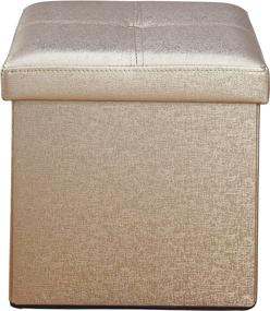 img 3 attached to Simplify F 0646 MET GOLD Storage Ottoman Gold