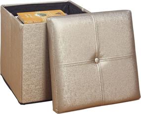 img 2 attached to Simplify F 0646 MET GOLD Storage Ottoman Gold