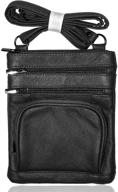 👜 premium multi pocket organizer crossbody bag: carter leatherworks genuine leather purse logo