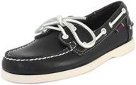 👞 sebago docksides men's dark brown boat shoes logo