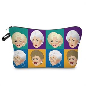 img 4 attached to 👝 Cosmetic Bag MRSP - Golden Girls Makeup Bags for Women, Small Travel Pouch for Toiletries, Waterproof (52338)