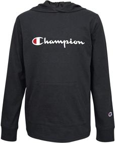 img 4 attached to 👕 Худи Champion Sleeve Classic Clothes: Стильная детская одежда для активных мальчиков