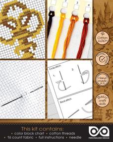 img 2 attached to 🧙 Harry Potter Alohomora Cross Stitching Kit - DIY Bookmark Sewing Set