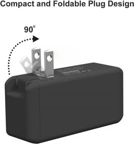 img 2 attached to 🔌 65W Portable Mini Charger for Microsoft Surface Pro 3 4 5 6 2017 Tablet/Surface Laptop/Surface Book/Surface Go - Includes 6.6ft Power Cord, USB Charging Port