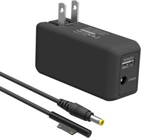 img 4 attached to 🔌 65W Portable Mini Charger for Microsoft Surface Pro 3 4 5 6 2017 Tablet/Surface Laptop/Surface Book/Surface Go - Includes 6.6ft Power Cord, USB Charging Port