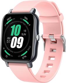 img 4 attached to 📱 Xercise 1.7&#34; Smart Watch for Android and iPhone, Samsung Compatible, Fitness Tracker with Blood Pressure, Heart Rate & Blood Oxygen Monitor, IP68 Waterproof Watch for Women and Men