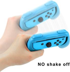 img 3 attached to 🎮 Nintendo Switch Joy-Con Controllers Grip Kit – Durable Joy-Con Handle, 2-Pack (Red/Blue)