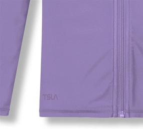 img 1 attached to Boys' Swimwear: TSLA Sleeve Zipper Protective Swimsuit