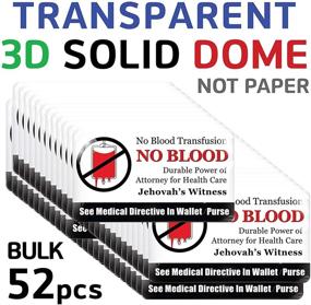 img 2 attached to Vongsado - Bulk 52pcs - No Blood Transfusion Premium 3D Stickers - Cell Phone Accessories, Ministry Supplies - JW, Jehovah Witness Gifts, JW.org - For Men, Women, and Her (BO 52)