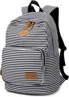 🎒 blue floral striped backpack - spalison daypack backpacks logo
