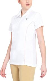 img 4 attached to TuffRider Women's Kirby Kwik Dry Short Sleeve Show Shirt: Superior Performance and Style