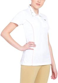 img 2 attached to TuffRider Women's Kirby Kwik Dry Short Sleeve Show Shirt: Superior Performance and Style