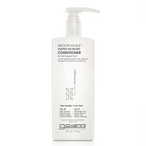 img 4 attached to 🧴 GIOVANNI Deeper Moisture Conditioner - Smooth As Silk, 24 oz. - Calms Frizz, Detangles, Wash & Go, Co Wash - No Parabens, Color Safe (Pack of 1)