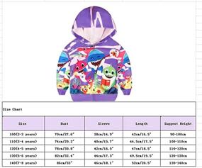 img 1 attached to Hoodies Cartoon Sleeve Toddler Sweatshirts