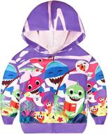 hoodies cartoon sleeve toddler sweatshirts logo