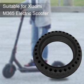 img 2 attached to 🛴 Jesdoo Solid Tire Replacement for Electric Scooters Xiaomi M365 / Gotrax GXL V2 - 8.5 Inch Explosion-Proof Solid Tire Replacement for Scooter Wheels