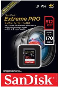img 1 attached to High-Performance SanDisk 512GB Extreme PRO UHS-I SDXC Memory Card: Unleash the Power of Your Devices