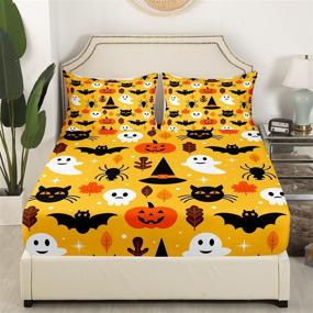 img 2 attached to Erosebridal Halloween Cartoon Pumpkin Pillowcases