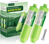 🚰 ultimate rv water filtration system with hose protector - eliminates odors, bad taste, rust, chlorine | perfect for rvs & marine use logo