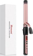 💇 hoson 1-inch ceramic hair curling iron for long hair - long barrel, dual voltage curling wand with adjustable temperature & glove included logo