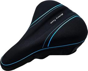 img 4 attached to 🚴 X WING Bike Seat Cover Padded with Memory Foam - Ultimate Comfort for Men and Women, Ideal for Indoor and Outdoor Cycling on Stationary Bikes and Spinning Workouts