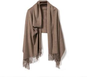 img 4 attached to 🧣 Tonten Cashmere Shawl Winter Pashmina - Women's Accessories, Scarves & Wraps