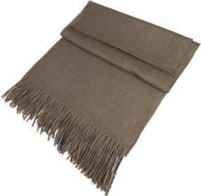 img 2 attached to 🧣 Tonten Cashmere Shawl Winter Pashmina - Women's Accessories, Scarves & Wraps